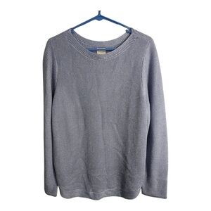 Chicos Bianca Pullover Metallic Shimmer Preppy‎ Office Business Party Sweater XL